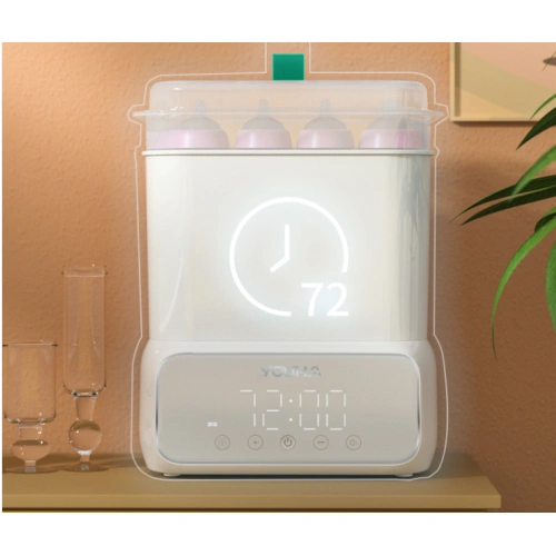 YOUHA Multiple Function Bottle Sterilizer and Dryer LCD Display Accurate Temperature Control