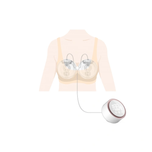  Wearable breast pump with replaceable Lithium battery