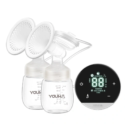 YOUHA Electric Double Breast Pump Performance Breastfeeding Milk Collector with LCD Screen