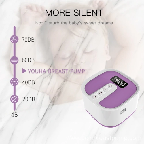 Multiple function LCD display breast pump