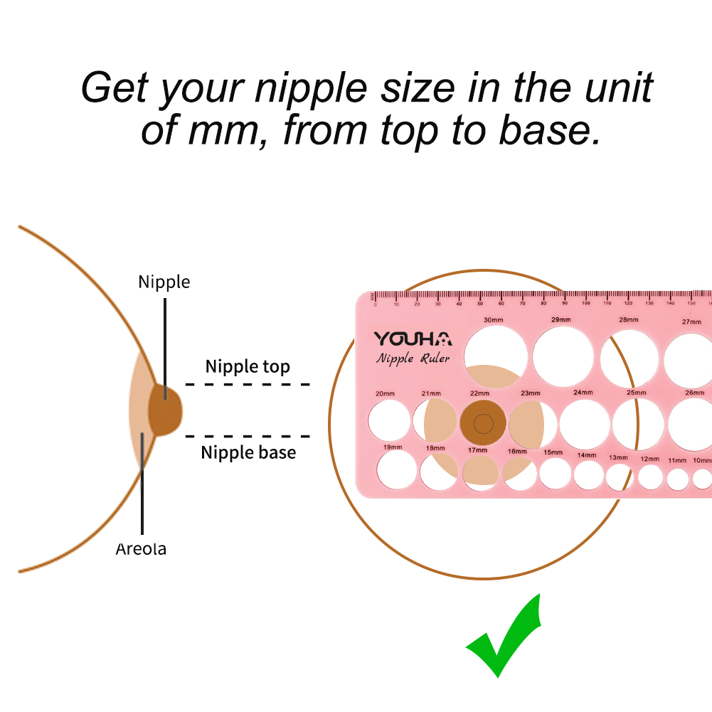YOUHA Silicone Nipple Ruler