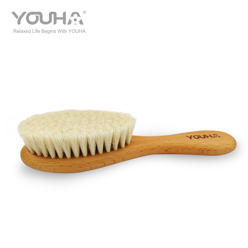 YH-L16 Wooden Baby Hairbrush