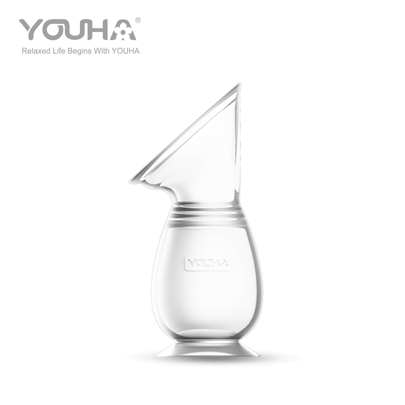 YH-2002 Manual Silicone Breast Milk Collector with Suction Base