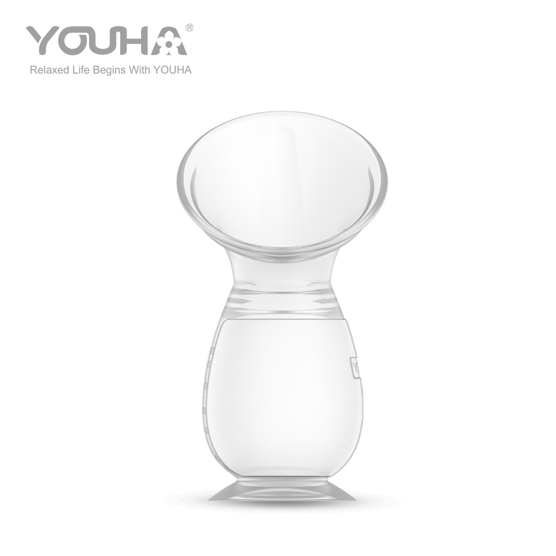 YH-2002 Manual Silicone Breast Milk Collector with Suction Base